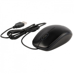 Мышь Logitech B100 Black черная, оптическая 800dpi, USB, 1.8м, {10}, (041271)