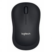 Мышь беспроводная Logitech B220 Silent Black черная, оптическая, 1000dpi, 2.4GHz, USB-ресивер, бесшумная, под любую руку, RTL