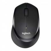 Мышь беспроводная Logitech B330 Silent Plus Black черная, оптическая, 1000dpi, 2.4GHz, USB-ресивер, бесшумная, под правую руку, RTL