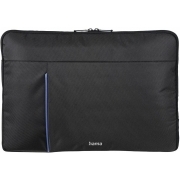 Чехол для ноутбука 15.6" Hama Cape Town черный/синий полиэстер (00216517)
