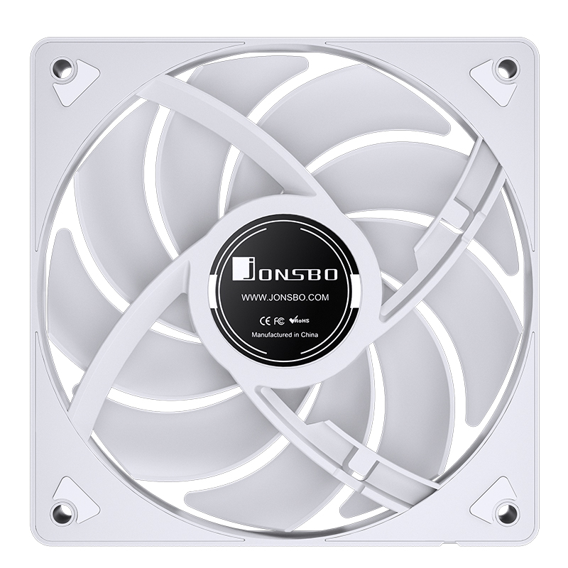 Вентилятор JONSBO SL-120CW 120х120х25мм (60шт/кор, Dynamic Multi-Color LED, 3 pin, белый) Retail