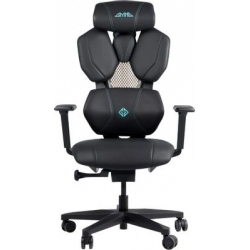 Кресло игровое GMNG GG-CH210B черный сиденье черный кожа с подголов. крестов. пластик черный