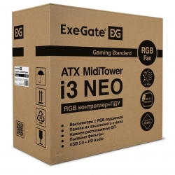 Корпус ExeGate Miditower i3 NEO, черный (EX289023RUS)
