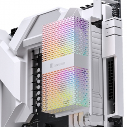 Радиатор для для оперативной памяти JONSBO NF-1 ARGB White (2x50mm ARGB FAN, черный, 4-pin, 3-pin 5V, белый)