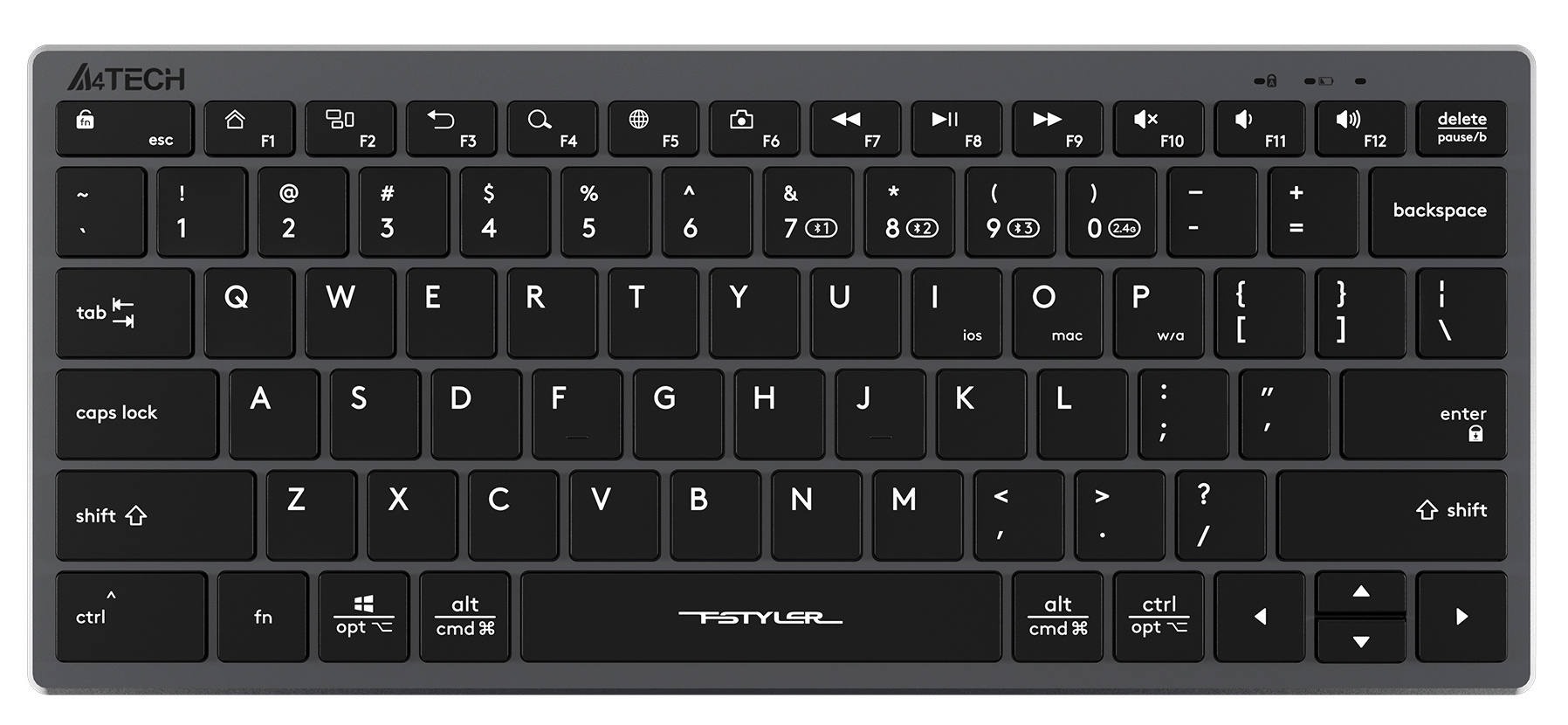 Клавиатура A4Tech Fstyler FBX51C, серый