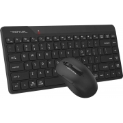 Клавиатура + мышь A4Tech Fstyler FG2200 Air клав:черный мышь:черный USB беспроводная slim (FG2200 AIR BLACK)