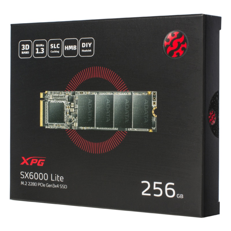 SSD накопитель M.2 A-DATA SX6000 Lite 256GB (ASX6000LNP-256GT-C)