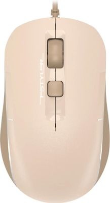 Мышь A4Tech Fstyler FM26S бежевый/коричневый оптическая (2000dpi) silent BT/Radio USB для ноутбука (3but)