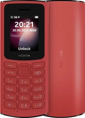 Мобильный телефон Nokia 106 (TA-1564) DS EAC 0.048 красный моноблок 3G 4G 1.8