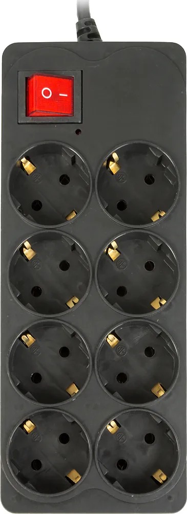 Сетевой фильтр Buro 800SH-5-B 5м (8 розеток), черный