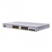 CBS350 24x10/100/1000 PoE+ ports 195W power budget, 4x 1Gb SFP uplink, Fanless, Mounting Kit, CBS350-24P-4G