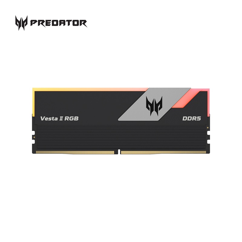 Модуль памяти DDR5 Acer Predator Vesta II RGB 64Gb (2x32) 6400Mhz CL32 (32-39-39-102) 1.35V  Black