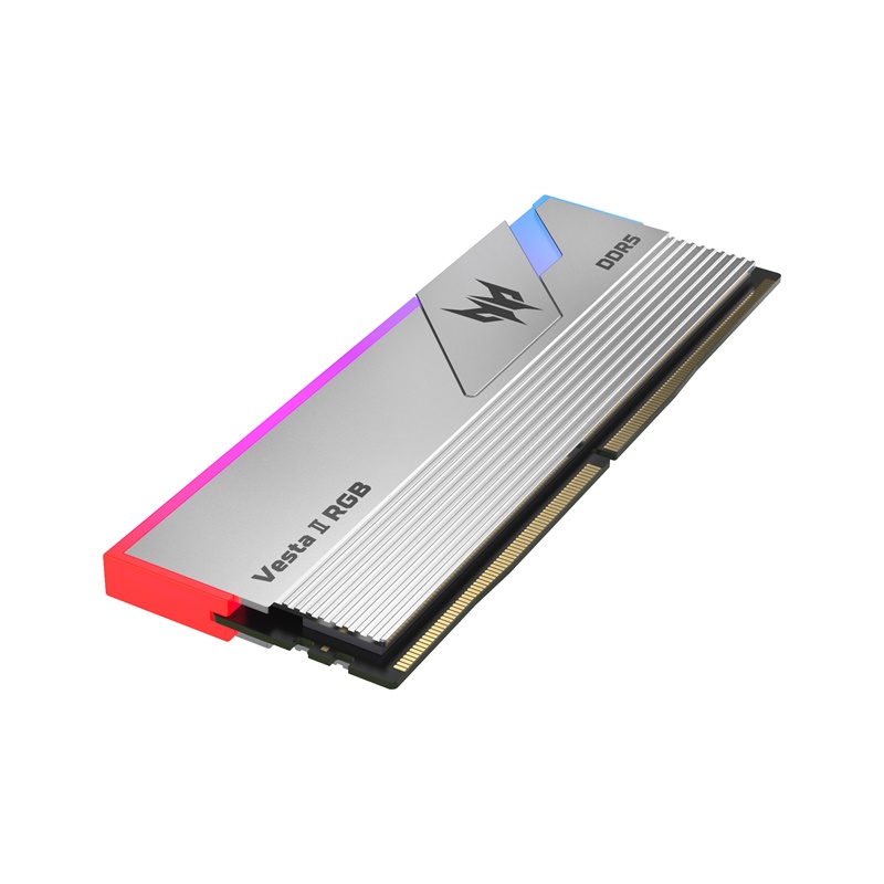 Модуль памяти DDR5 Acer Predator Vesta II RGB 64Gb (2x32) 6400Mhz CL32 (32-39-39-102) 1.35V  Silver