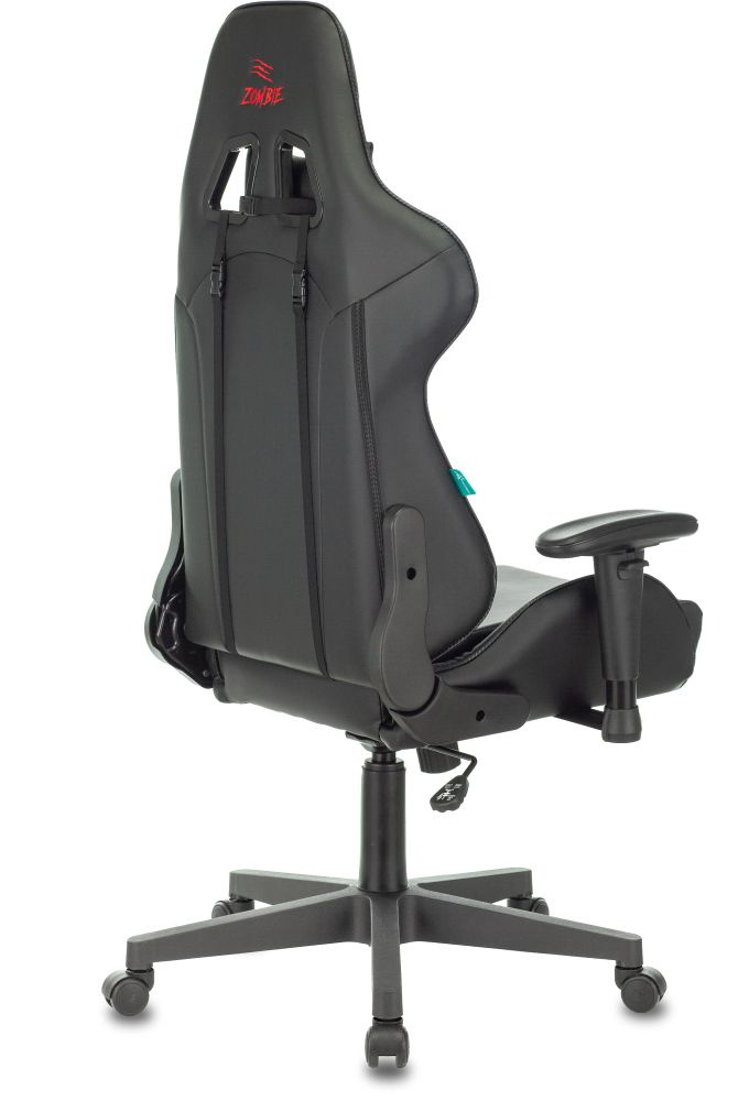 Кресло игровое Zombie Z4 черный искусственная кожа крестовина