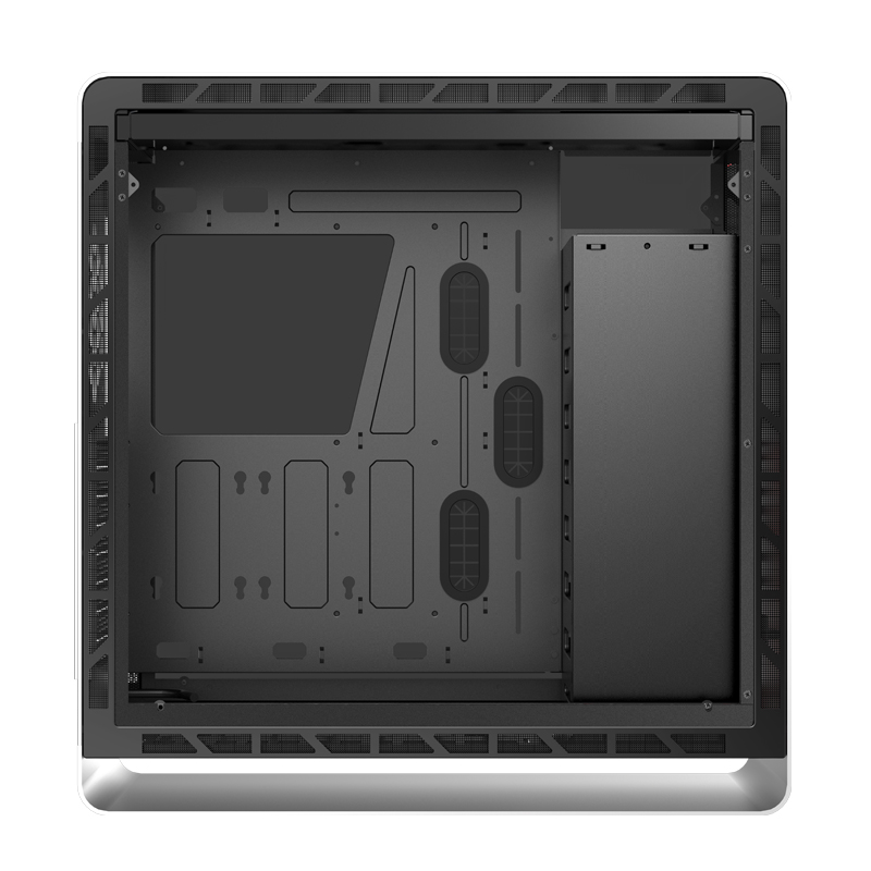 Корпус JONSBO UMX6SW Silver без БП, боковые панели из закаленного стекла, mini-ITX, micro-ATX, ATX, серебристый
