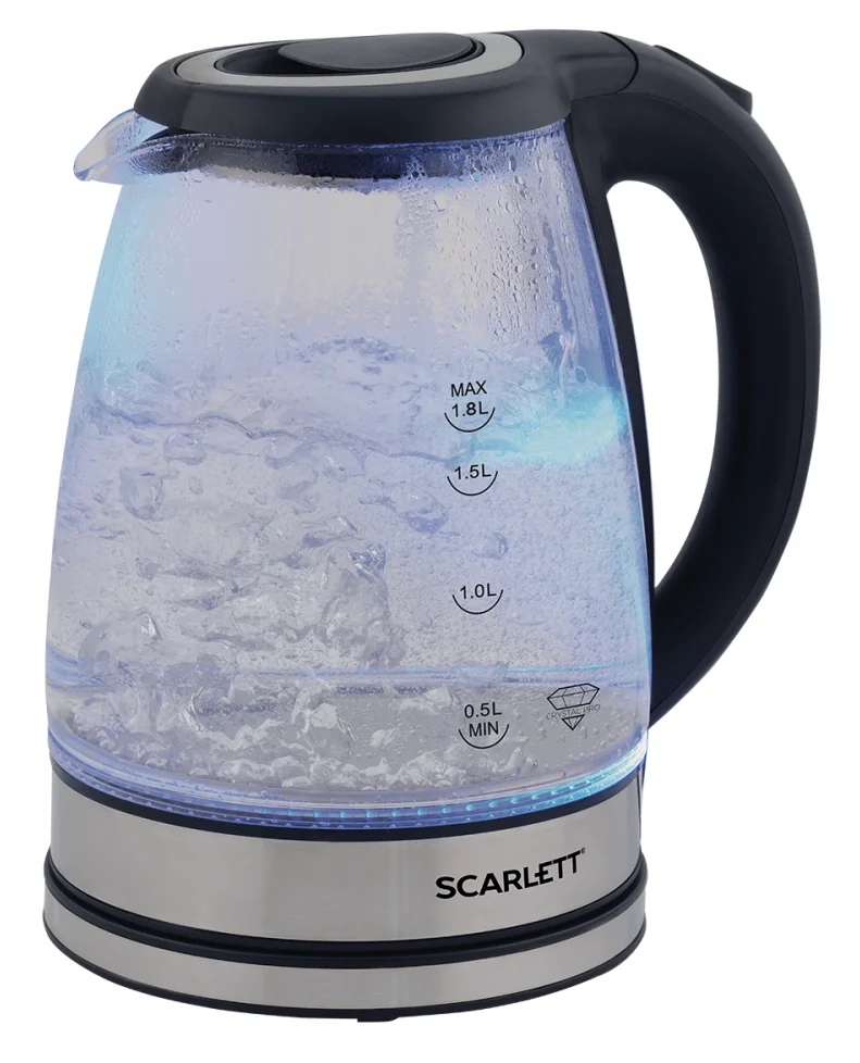Чайник Scarlett SC-EK27G88 1800Вт, черный