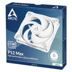 Вентилятор корпусной ARCTIC P12 Max (White) , 200 - 3300 rpm  - retail (ACFAN00293A)