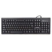 Клавиатура проводная Gembird KB-8354U-BL, мембранная, 104 клавиш, кабель 1.45м, черная