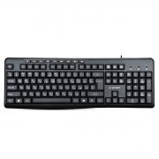 Клавиатура проводная Gembird KB-8440M, мембранная, 113 клавиш, мультимедиа, 9 доп. клавиш, кабель 1.5м, черная