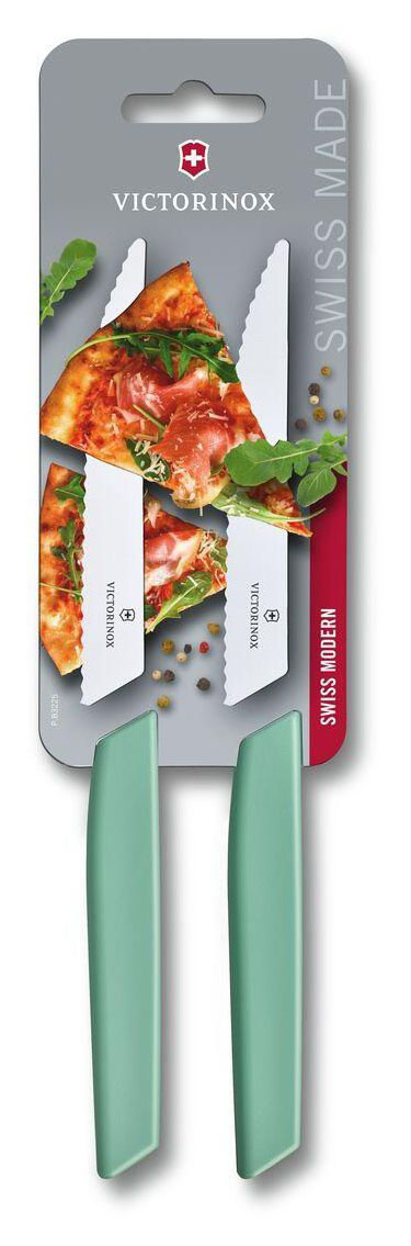 Набор ножей кухон. Victorinox Swiss Modern (6.9006.12W41B) компл.:2шт мятный блистер
