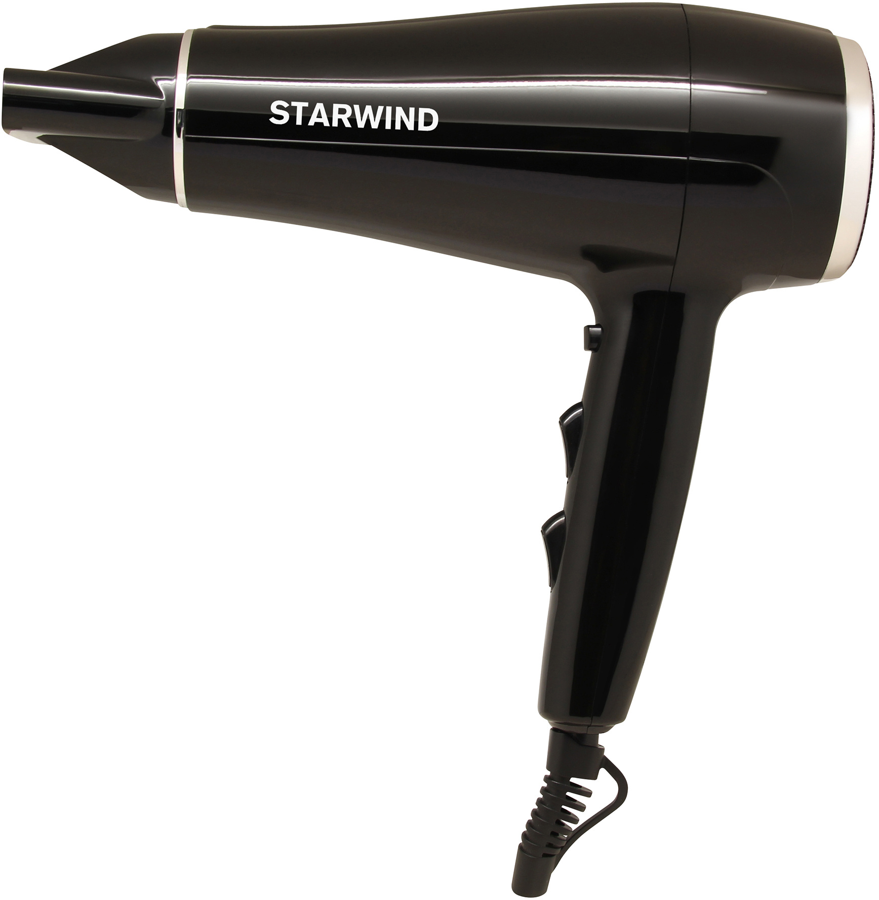 Фен Starwind SHD 7080 2200Вт, черный/хром