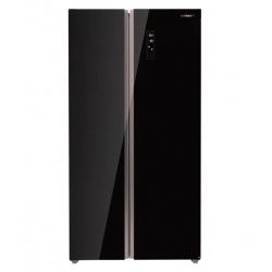 Холодильник Kraft KF-MS5851BI черное стекло