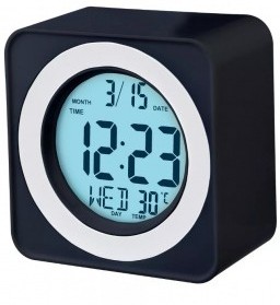 Часы-будильник Perfeo чёрный, (PF-F3616)  