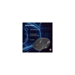 Мышь Оклик 780GW черный оптическая (3200dpi) беспроводная USB для ноутбука (6but)