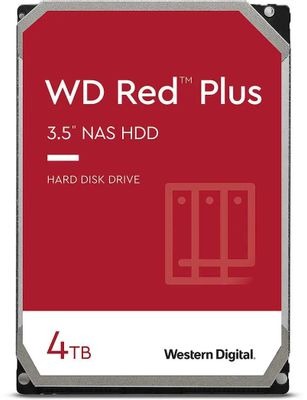 Жесткий диск WD Red Plus WD40EFPX 4ТБ HDD SATA III 3.5