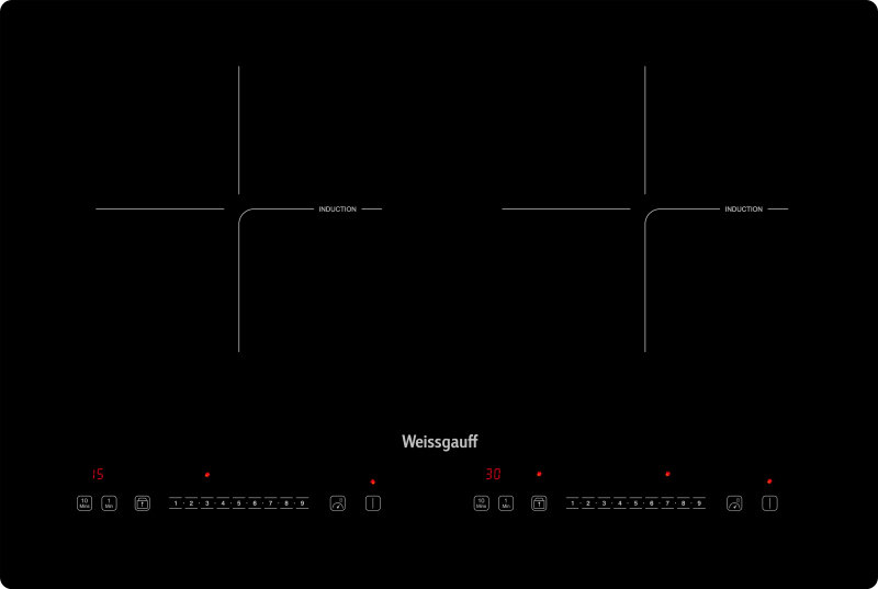 Индукционная варочная панель Weissgauff HI 412 H 427772