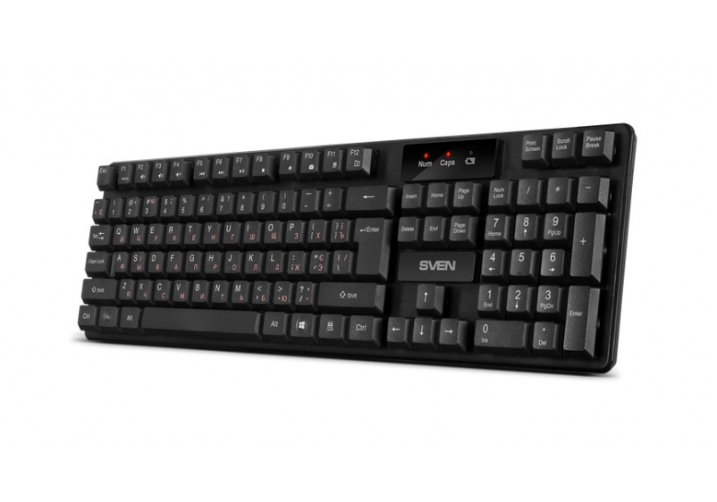 Беспроводная клавиатура Sven KB-C2300W чёрная (SV-021474)