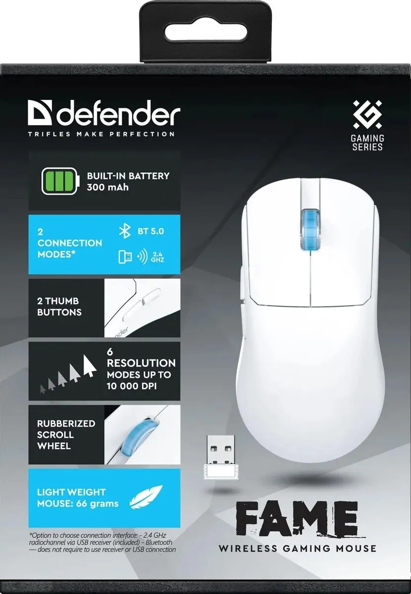 Мышка DEFENDER GM-516 белый 52516