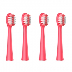 Сменные насадки для электрической зубной щетки Bitvae K7S (4 шт) (K7S Heads), GLOBAL, розовые