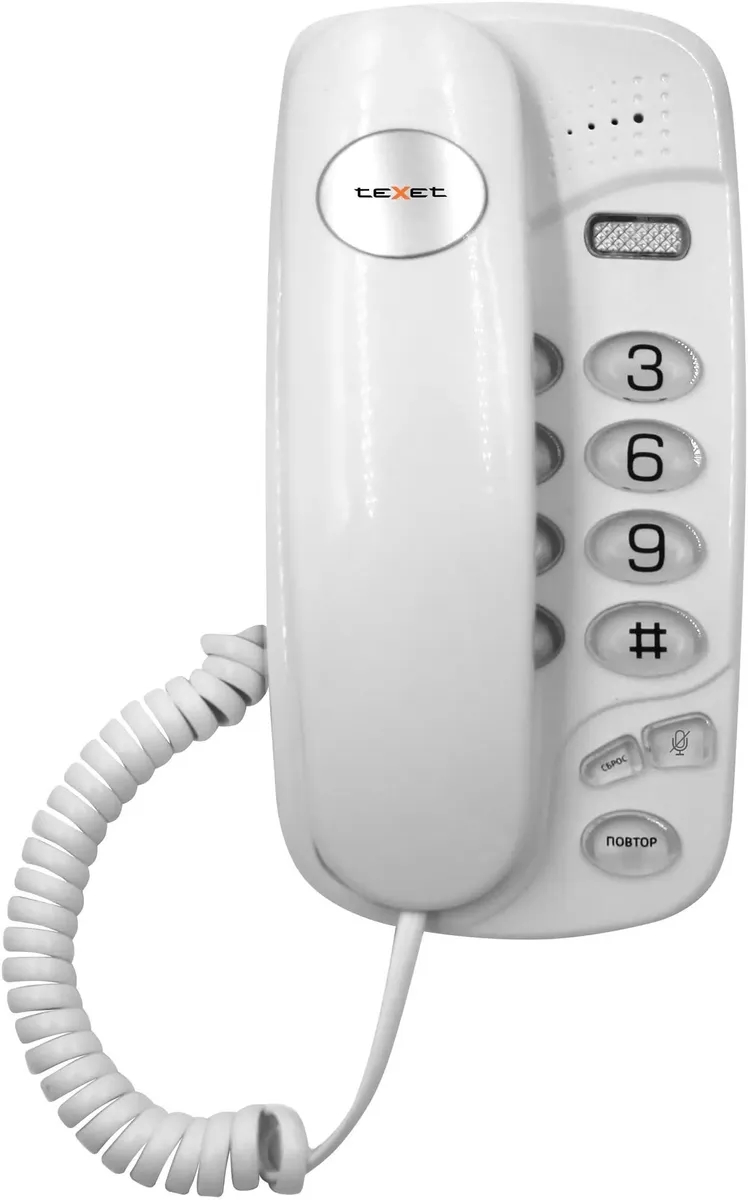 Проводной телефон TEXET TX-238 белый 126900