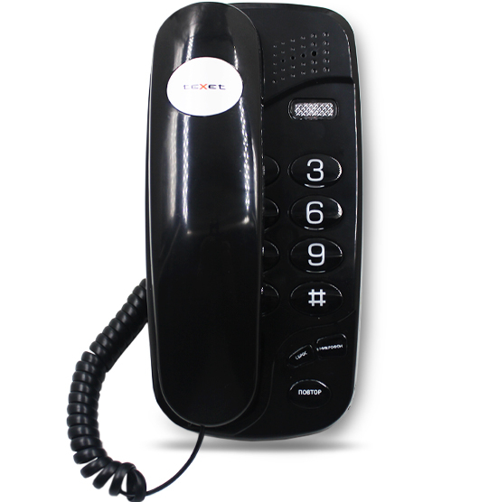 Проводной телефон TEXET TX-238 черный 126898
