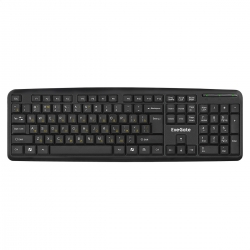 EX263905RUS Клавиатура ExeGate LY-331, (USB, шнур 1,5м, черная, 104кл, Enter большой), Color box, RTL {20} (103023)