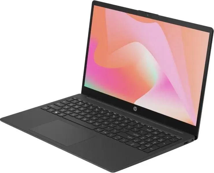 Ноутбук HP 15-fc0009nia черный 15.6