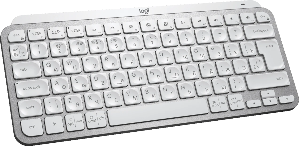 Клавиатура logitech MX Keys Mini PALE GREY (920-010502)