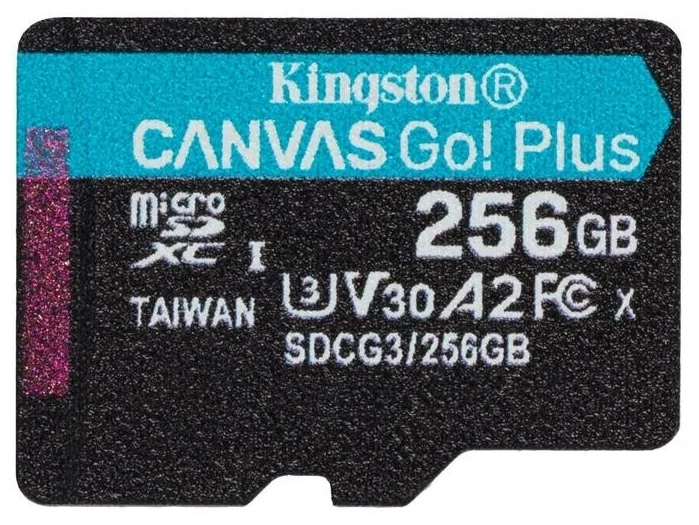 Карта памяти Kingston Canvas Go Plus 256Gb (SDCG3/256GBSP)