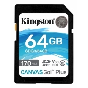 Карта памяти Kingston Canvas Go Plus 64GB (SDG3/64GB)