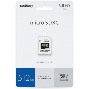 Карта памяти Smartbuy Micro SecureDigital 512GB SB512GBSDCL10-01