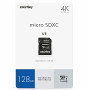 Карта памяти Smartbuy Micro SecureDigital 128GB SSB128GBSDU1A-AD