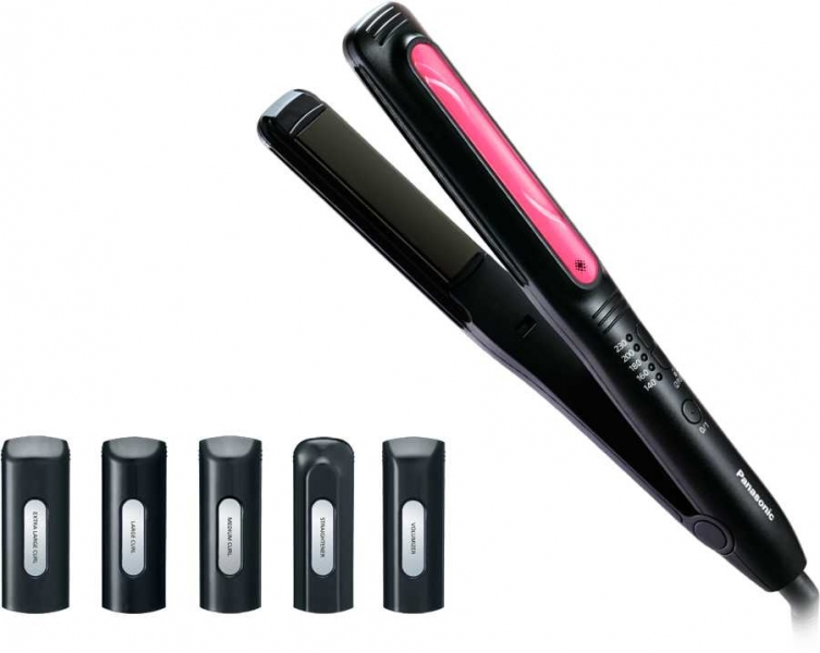 Выпрямитель Panasonic EH-HV52-K865 черный/розовый