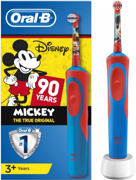 Зубная щетка электрическая Oral-B Mickey Kids красный/голубой