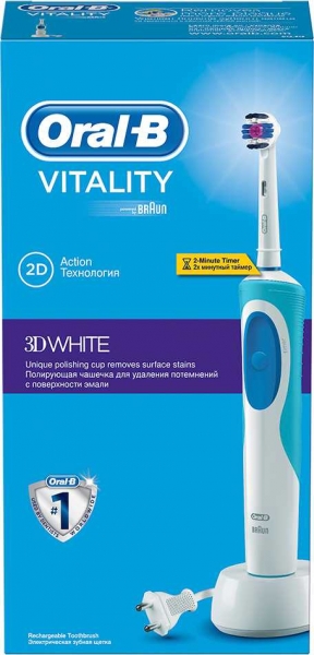 Зубная щетка электрическая Oral-B Vitality D12.513DW белый