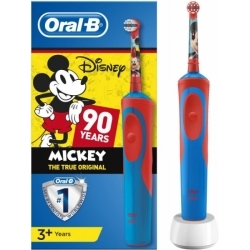 Зубная щетка электрическая Oral-B Mickey Kids красный/голубой