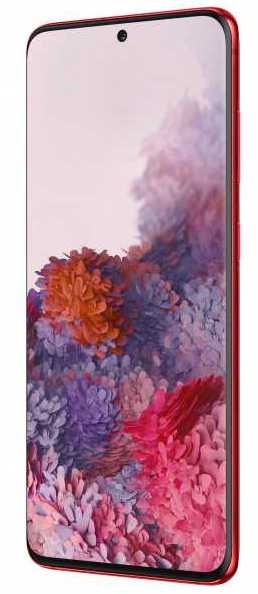 Смартфон Samsung SM-G980F Galaxy S20 128Gb 8Gb красный моноблок 3G 4G 2Sim 6.2