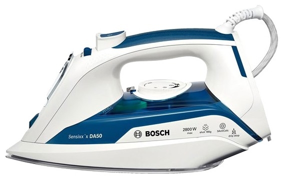 Утюг Bosch TDA5028010 2800Вт белый/синий