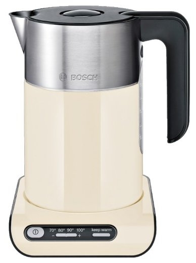 Чайник Bosch TWK8617P, бежевый/серебристый