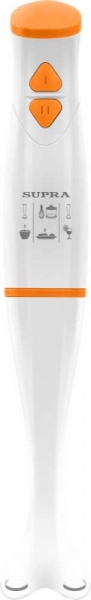 Погружной блендер SUPRA HBS-725PS, белый/оранжевый (12940)